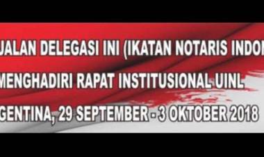 Delegasi INI menuju Argentina dalam rangka rapat Institusional UINL