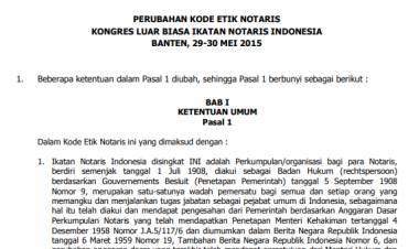 Perubahan KEN hasil KLB 2015