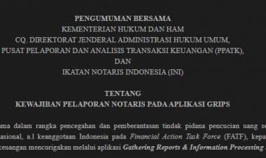 PENDAFTARAN APLIKASI GRIPS DI PPATK