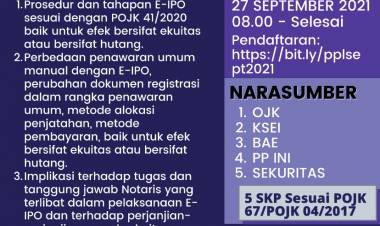 Pendidikan Profesional Berkelanjutan Bagi Notaris Yang Berkegiatan di Pasar Modal