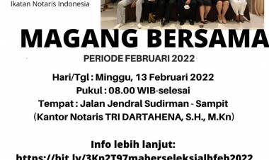 MAGANG BERSAMA PENGURUS WILAYAH KALIMANTAN TENGAH IKATAN NOTARIS INDONESIA