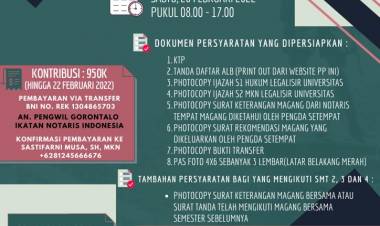 MAGANG BERSAMA - PENGURUS WILAYAH GORONTALO IKATAN NOTARIS INDONESIA