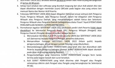 PENGUMUMAN SERTIFIKAT UJIAN KODE ETIK NOTARIS MEI 2022