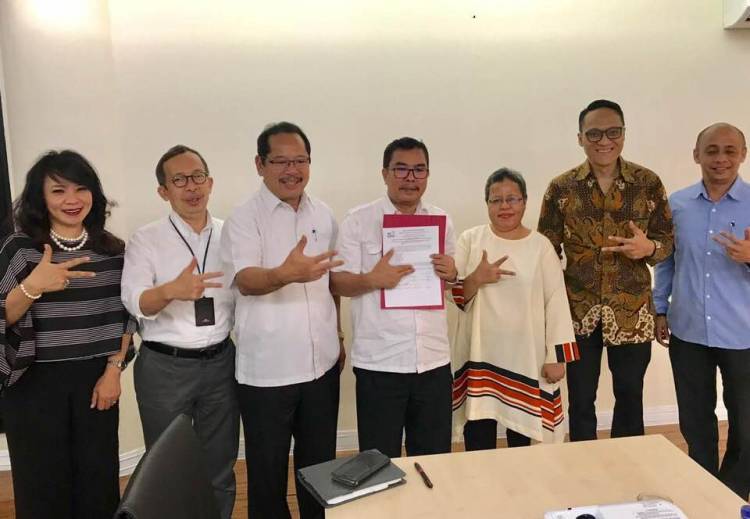 Penandatanganan Berita Acara Penetapan Calon Penerima Fasilitas Pendirian Badan Hukum Ekonomi Kreatif (BEKRAF) 2018